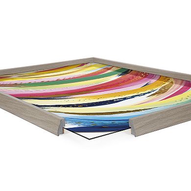 Blake Brushstroke 117 Framed Printed Glass by Jessi Raulet of Ettavee