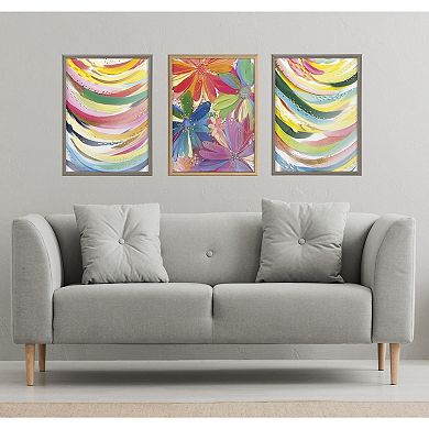 Blake Brushstroke 117 Framed Printed Glass by Jessi Raulet of Ettavee