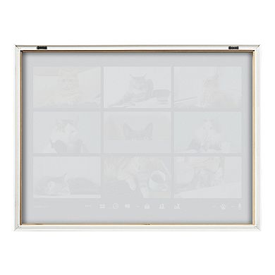 Blake Video Chat Cats Framed Printed Glass by The Creative Bunch Studio