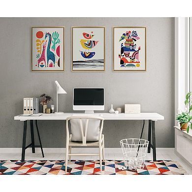 Sylvie 3 Cats Framed Canvas by Rachel Lee of My Dream Wall