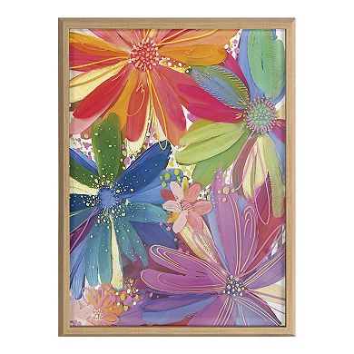 Blake Flowers on Glass 1 Framed Printed Art by Jessi Raulet of Ettavee