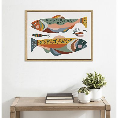 Sylvie Gone Fishing Framed Canvas by Rachel Lee of My Dream Wall