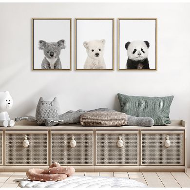 Sylvie Three Bears Framed Canvas By Amy Peterson