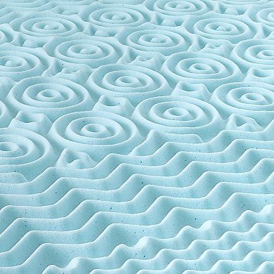 BodiPedic 1.5-Inch 5-Zone Gel-Infused Mattress Topper