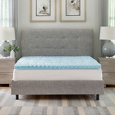 BodiPedic 1.5-Inch 5-Zone Gel-Infused Mattress Topper