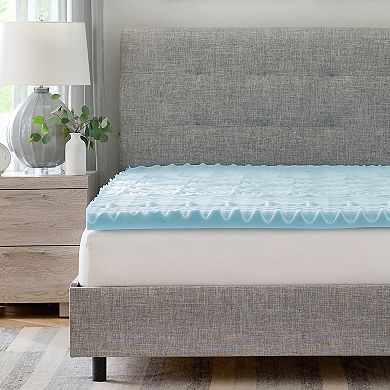 BodiPedic 1.5-Inch 5-Zone Gel-Infused Mattress Topper