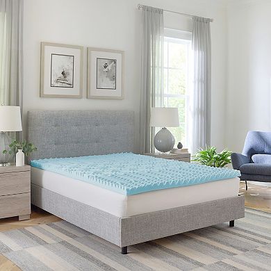 BodiPedic 1.5-Inch 5-Zone Gel-Infused Mattress Topper