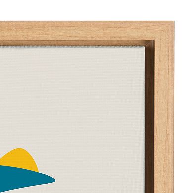 Sylvie Crocodile Framed Canvas by Rachel Lee of My Dream Wall