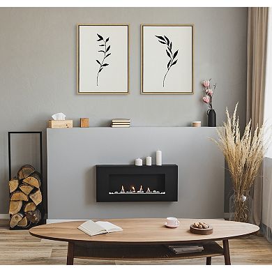 Sylvie Minimalist Botanical Framed Canvas Art Set by The Creative Bunch Studio