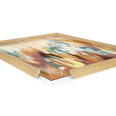 Blake Brushstroke 133 Framed Printed Glass by Jessi Raulet of Ettavee