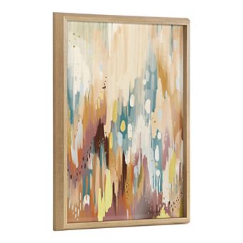 Blake Brushstroke 133 Framed Printed Glass by Jessi Raulet of Ettavee