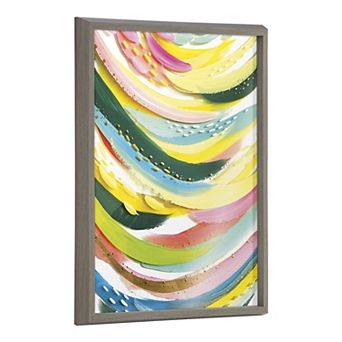 Blake Brushstroke 120 Framed Printed Glass by Jessi Raulet of Ettavee