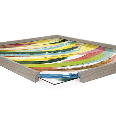 Blake Brushstroke 120 Framed Printed Glass by Jessi Raulet of Ettavee