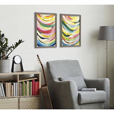 Blake Brushstroke 120 Framed Printed Glass by Jessi Raulet of Ettavee