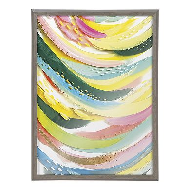 Blake Brushstroke 120 Framed Printed Glass by Jessi Raulet of Ettavee