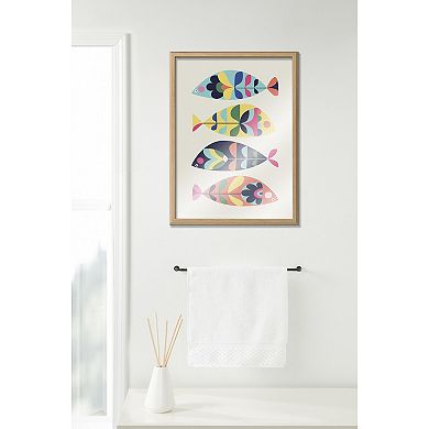 Blake MCM Fish Framed Printed Glass by Rachel Lee of My Dream Wall