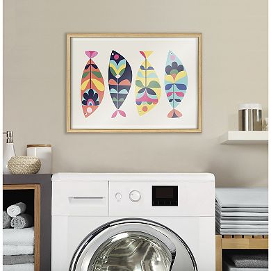 Blake MCM Fish Framed Printed Glass by Rachel Lee of My Dream Wall