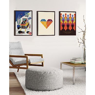 Sylvie Chill Out Saturday Framed Canvas by Rachel Lee of My Dream Wall