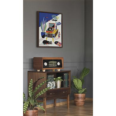 Sylvie Chill Out Saturday Framed Canvas by Rachel Lee of My Dream Wall