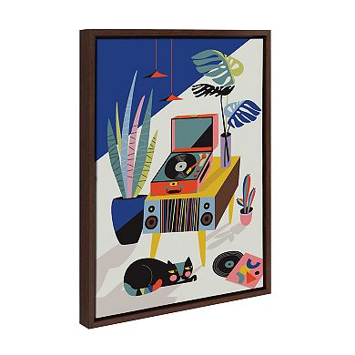 Sylvie Chill Out Saturday Framed Canvas by Rachel Lee of My Dream Wall