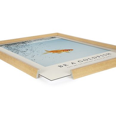 Blake Be A Goldfish Framed Printed Glass by The Creative Bunch Studio