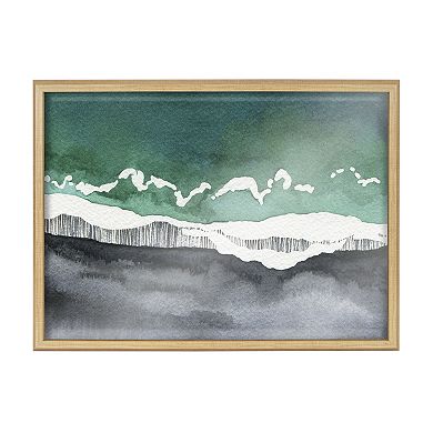 Blake Black Sands Dream Framed Printed Glass by Janet Meinke-Lau