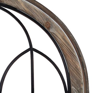 Rennell Window Pane Arch Wall Decor