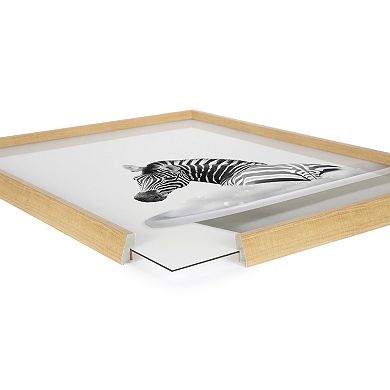 Blake Bathroom Bubble Bath Zebra Framed Printed Glass by The Creative Bunch Studio