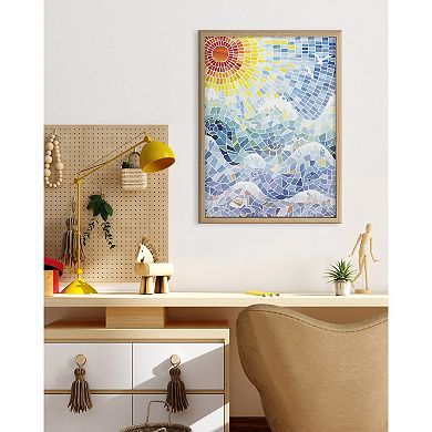 Blake It’s a Beautiful Life Framed Printed Glass by Janet Meinke-Lau