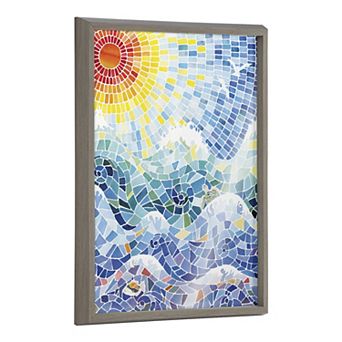 Blake It’s a Beautiful Life Framed Printed Glass by Janet Meinke-Lau