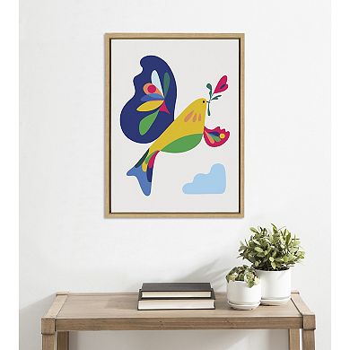Sylvie Peace Dove Framed Canvas by Rachel Lee of My Dream Wall