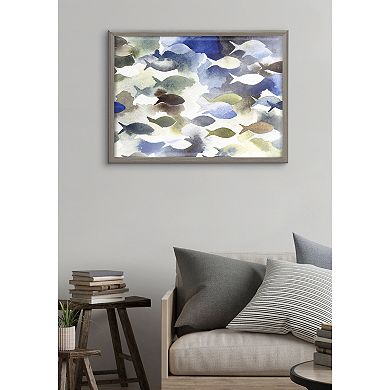 Blake Concurrent Framed Printed Glass by Janet Meinke-Lau
