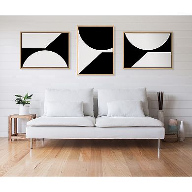 Sylvie Minimal Max Mod Set Framed Canvas by The Creative Bunch Studio