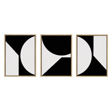 Sylvie Minimal Max Mod Set Framed Canvas by The Creative Bunch Studio