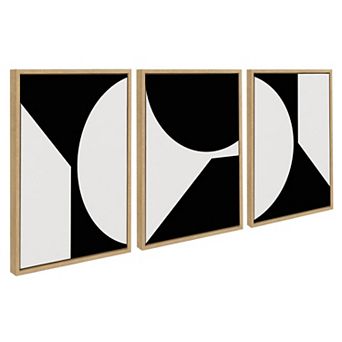 Sylvie Minimal Max Mod Set Framed Canvas by The Creative Bunch Studio