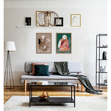 Blake How the Sun Loves the Moon Framed Printed Glass by Maggie Stephenson