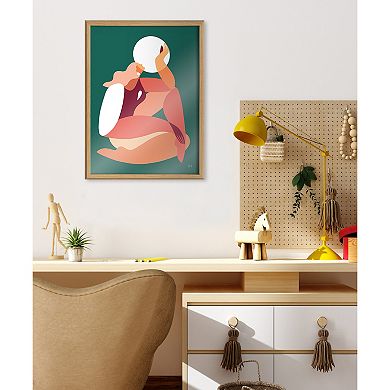 Blake How the Sun Loves the Moon Framed Printed Glass by Maggie Stephenson