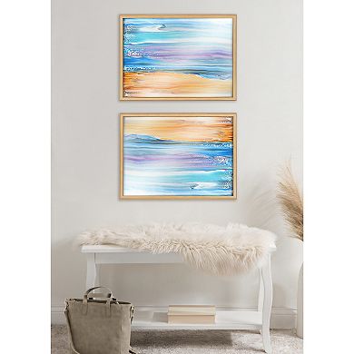 Blake Sand and Surf Framed Printed Art by Xizhou Xie