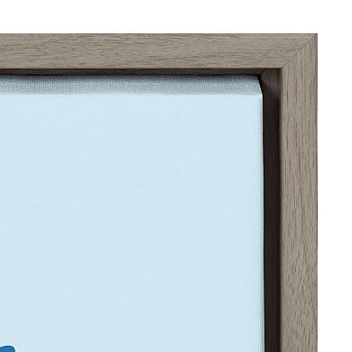 Sylvie Mid Century Modern Whimsical Floral Framed Canvas by Rachel Lee of My Dream Wall