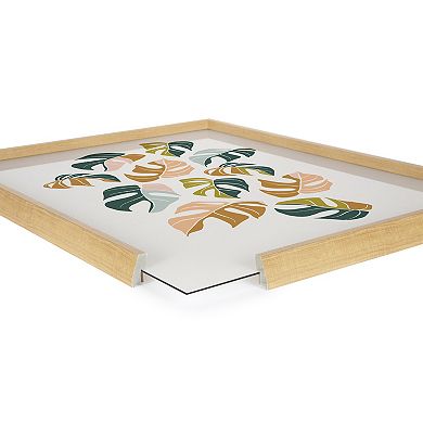 Blake Tropical Leaves 02 Framed Printed Glass by Alicia Schultz