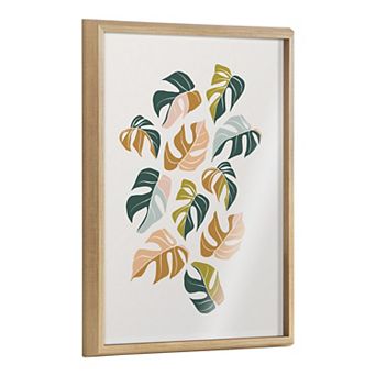 Blake Tropical Leaves 02 Framed Printed Glass by Alicia Schultz