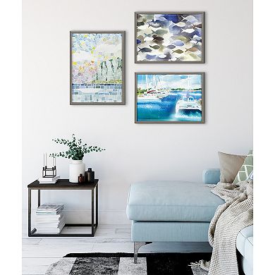 Blake One Fine Morning Framed Printed Glass by Janet Meinke-Lau