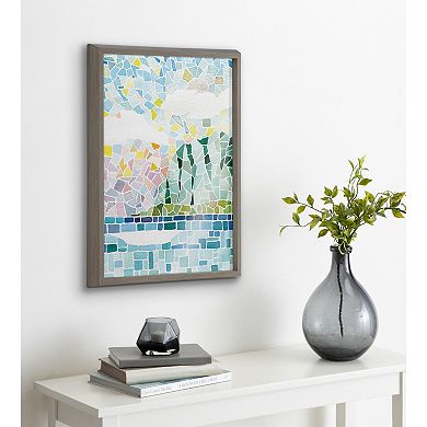 Blake One Fine Morning Framed Printed Glass by Janet Meinke-Lau