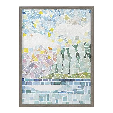 Blake One Fine Morning Framed Printed Glass by Janet Meinke-Lau