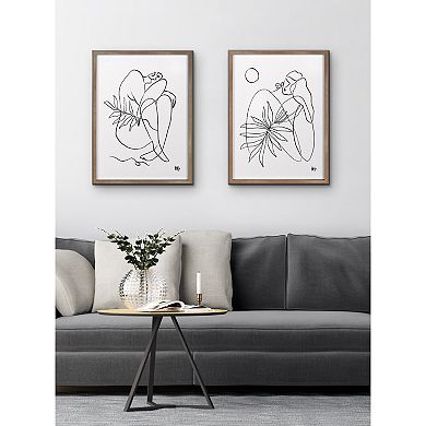Blake Summer Lines 5 Framed Printed Glass by Maggie Stephenson