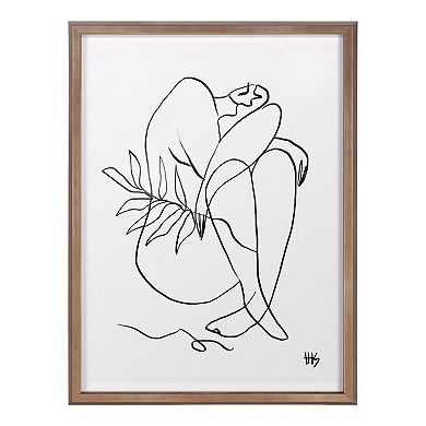 Blake Summer Lines 5 Framed Printed Glass by Maggie Stephenson