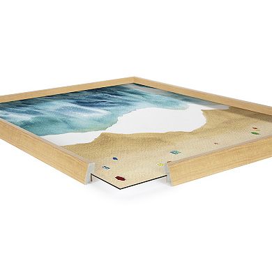 Blake North Shore Framed Printed Glass by Janet Meinke-Lau