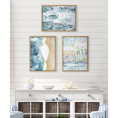 Blake North Shore Framed Printed Glass by Janet Meinke-Lau
