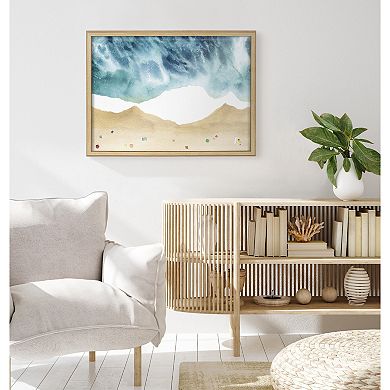 Blake North Shore Framed Printed Glass by Janet Meinke-Lau