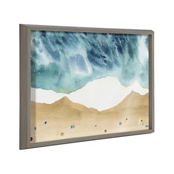 Blake North Shore Framed Printed Glass by Janet Meinke-Lau